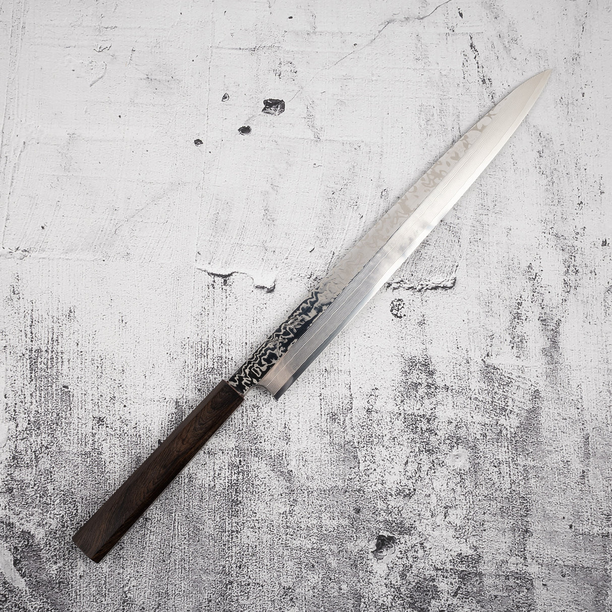 Sukenari SRS-13 大馬士革柳葉 330mm 鏡面拋光與 Saya