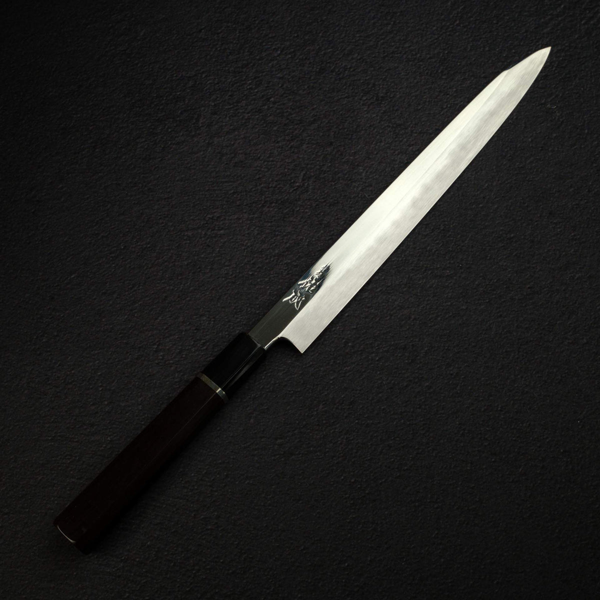 Sukenari VG XEOS Nimai Kiritsuke Yanagiba 270mm, Ebony Handle with Single Spacer