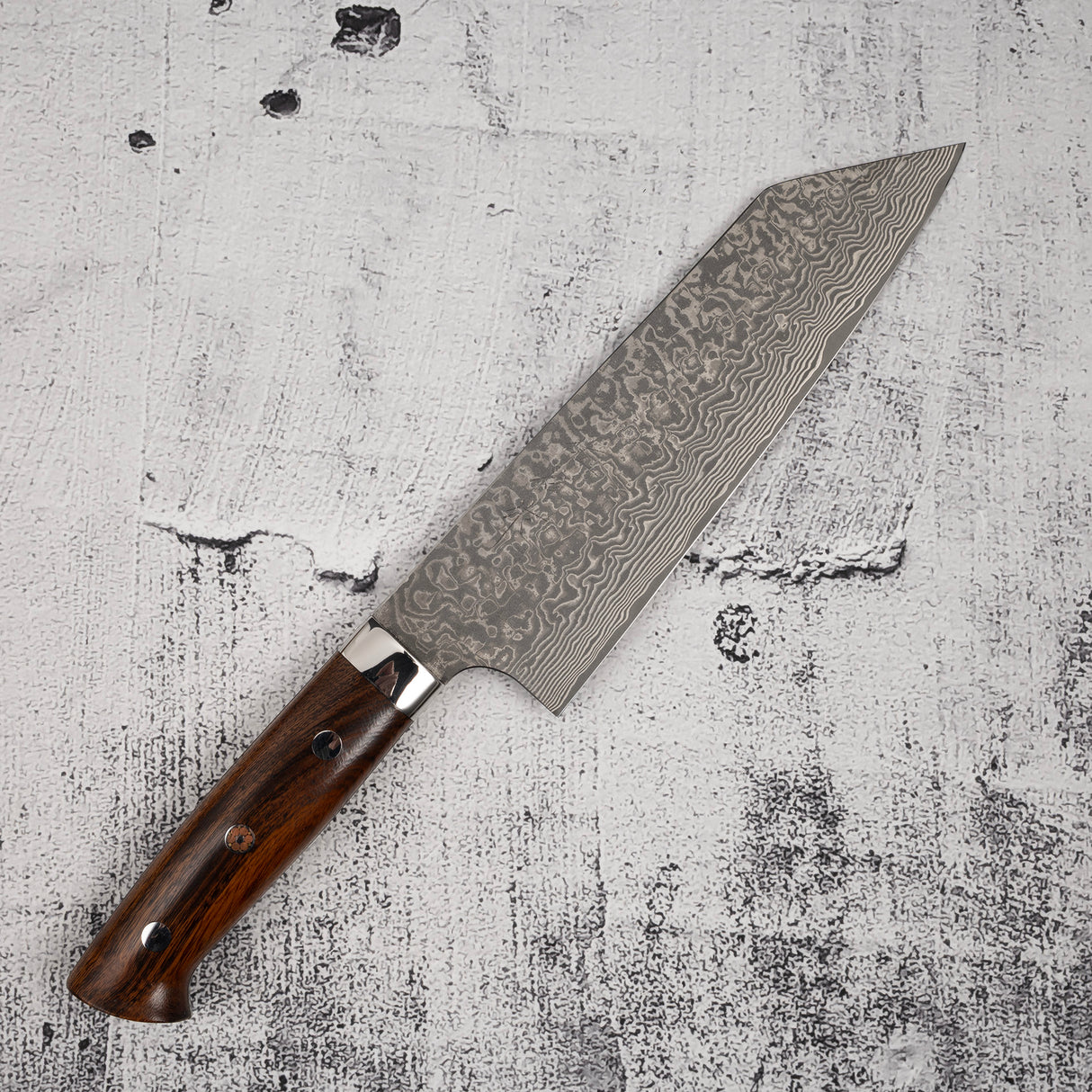 Takeshi Saji SG2 Black Damascus Bunka 180mm Ironwood