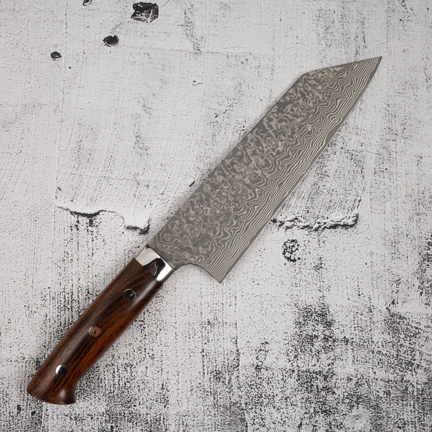 Takeshi Saji SG2 Black Damascus Bunka 180mm Ironwood