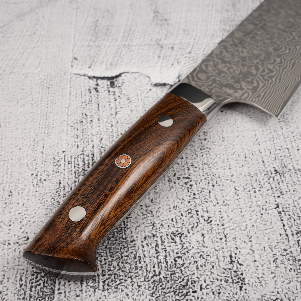 Takeshi Saji SG2 Black Damascus Bunka 180mm Ironwood