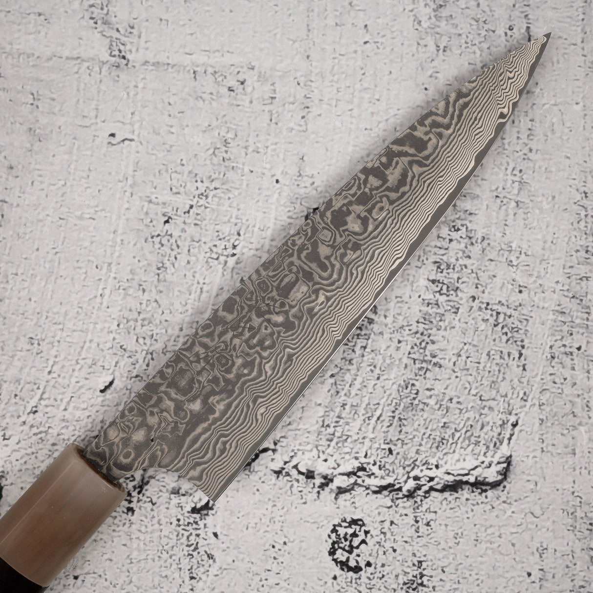 佐治武士 SG2 黑大馬士革小刀 150mm 愛心形鐵木柄