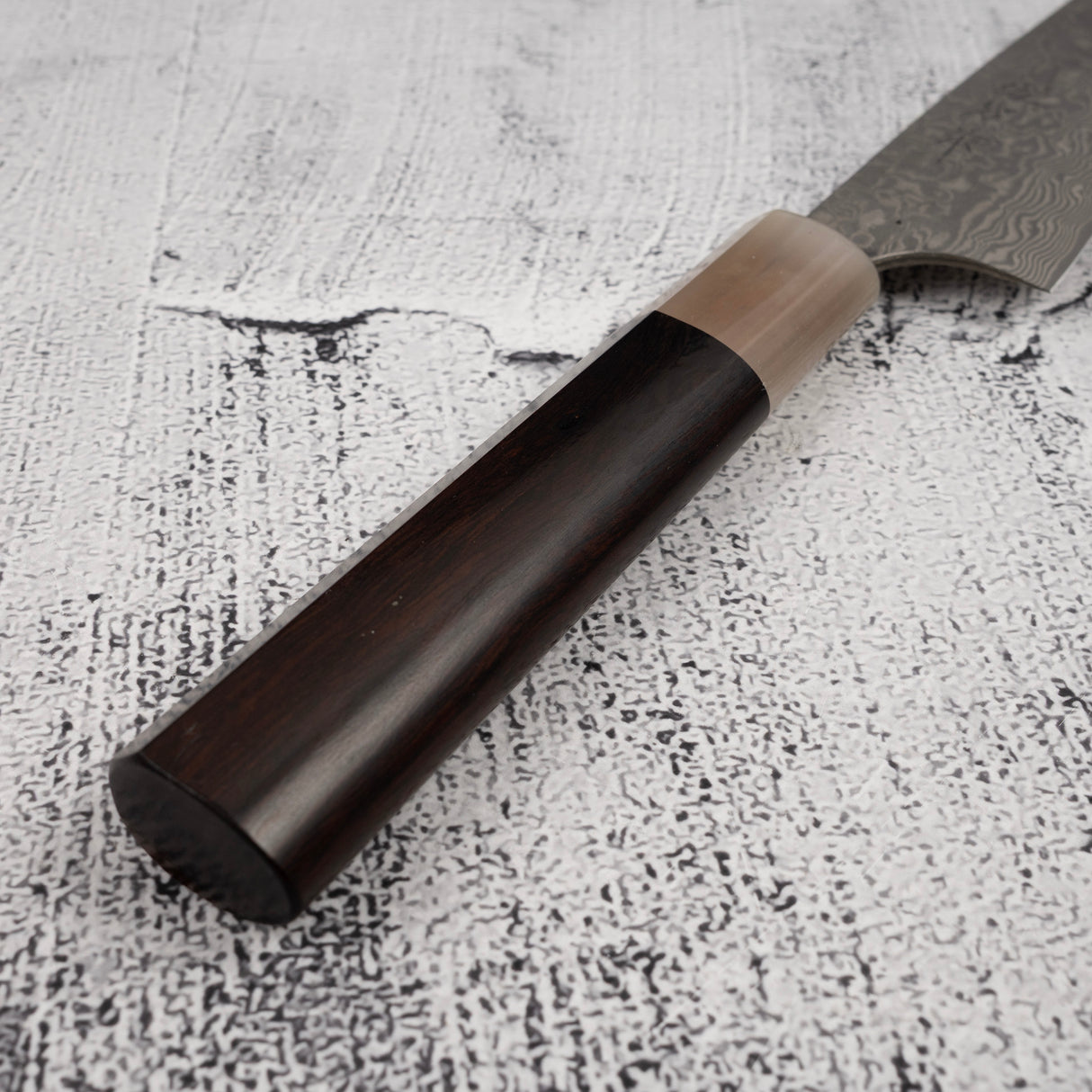 佐治武士 SG2 黑大馬士革小刀 150mm 愛心形鐵木柄