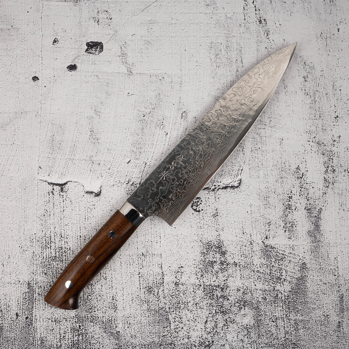 Takeshi Saji SG2 Diamond Damascus Gyuto 210mm Ironwood