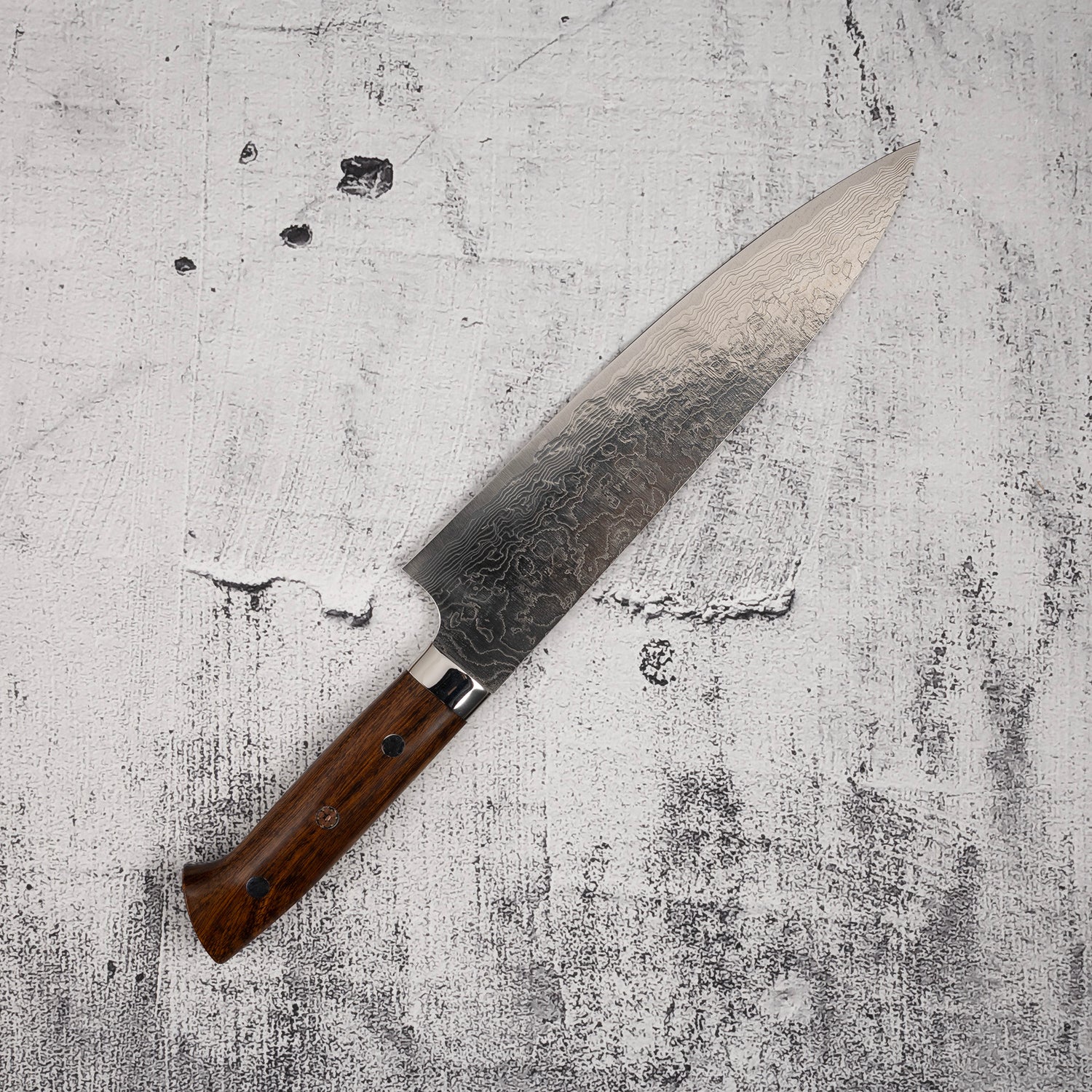 Takeshi Saji SG2 Diamond Damascus Gyuto 210mm Ironwood