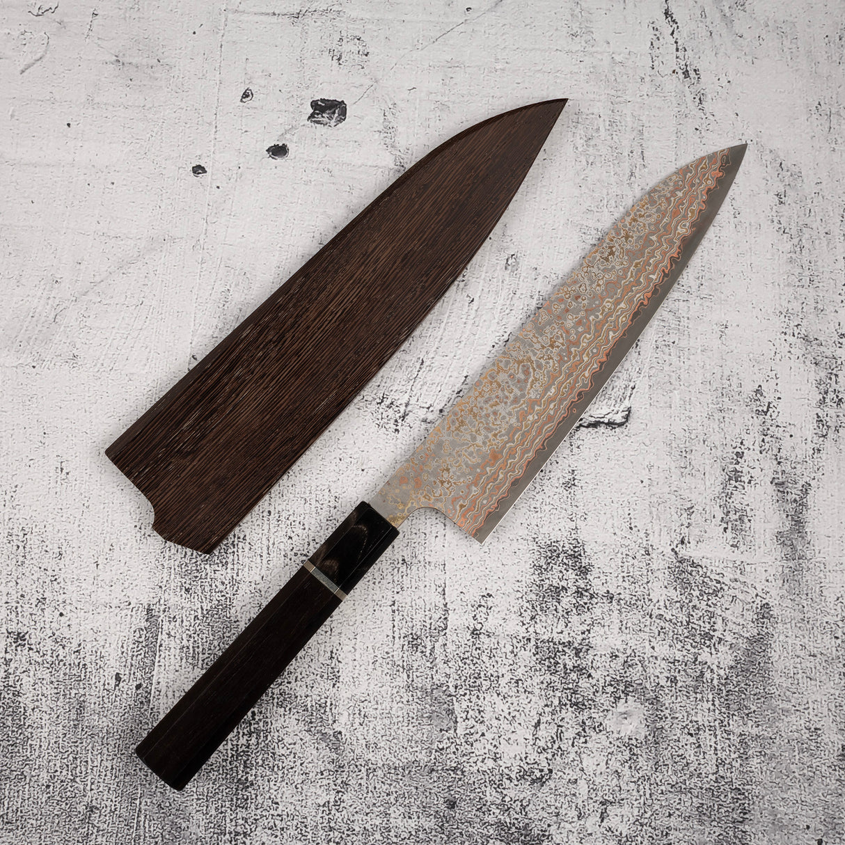 佐治武士 VG10 金大馬士革牛刀 210mm