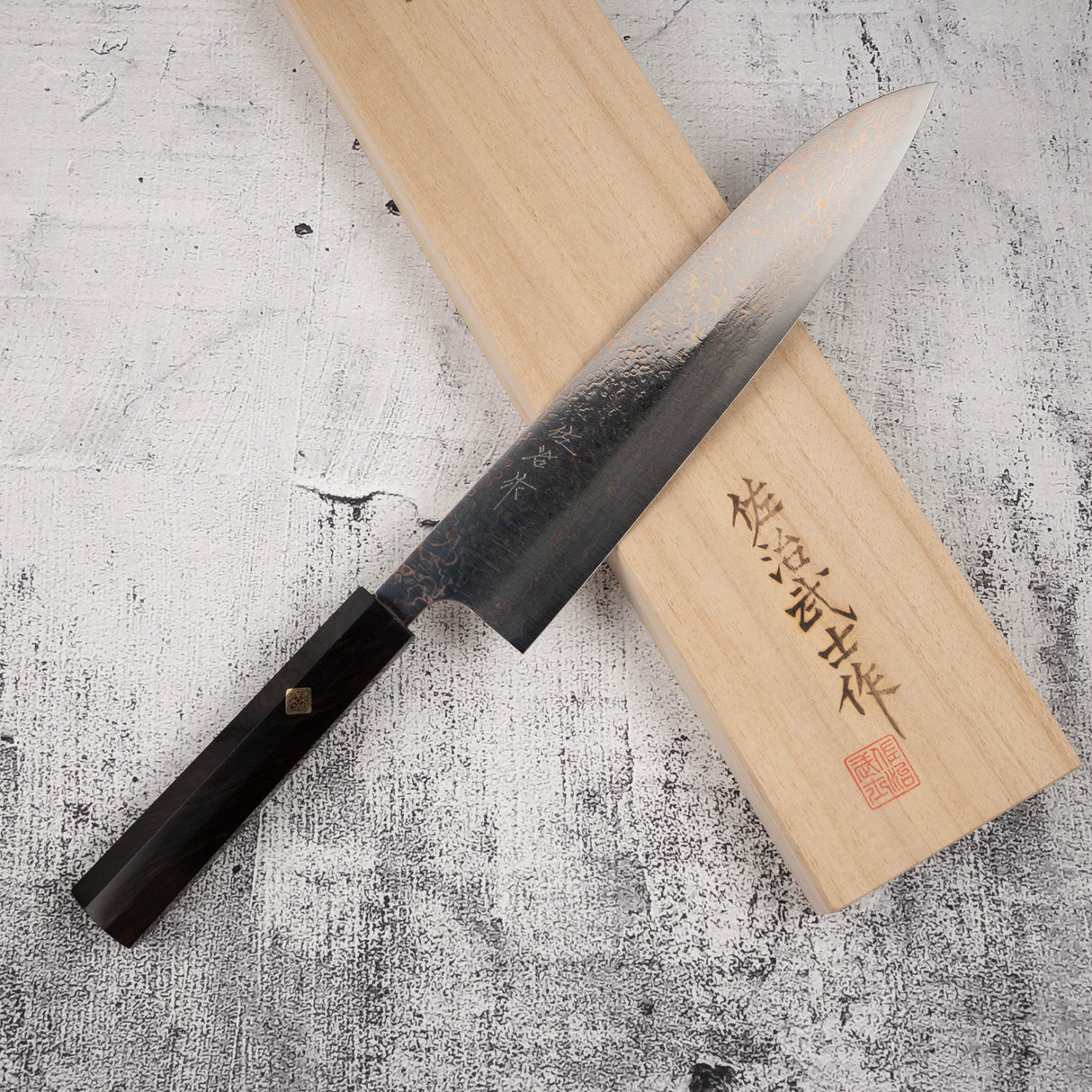 佐治武士 VG10 彩虹大馬士革牛刀 240 毫米