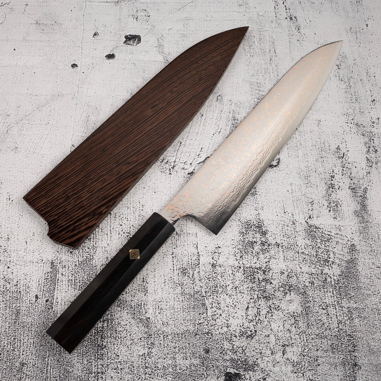 佐治武士 VG10 彩虹大馬士革牛刀 240 毫米