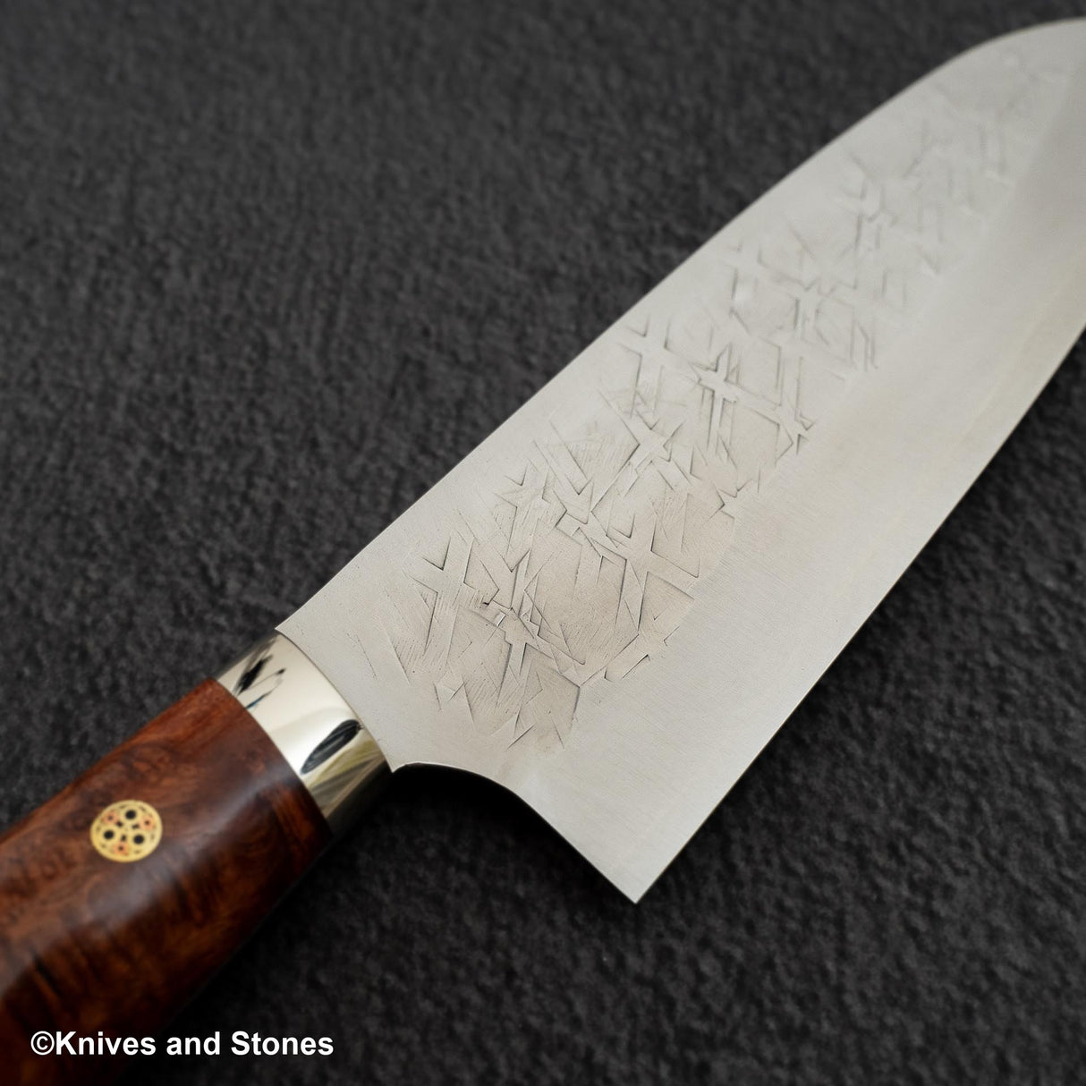 Takeshi Saji SRS13 Santoku 180mm 西式 Amboyna 手柄