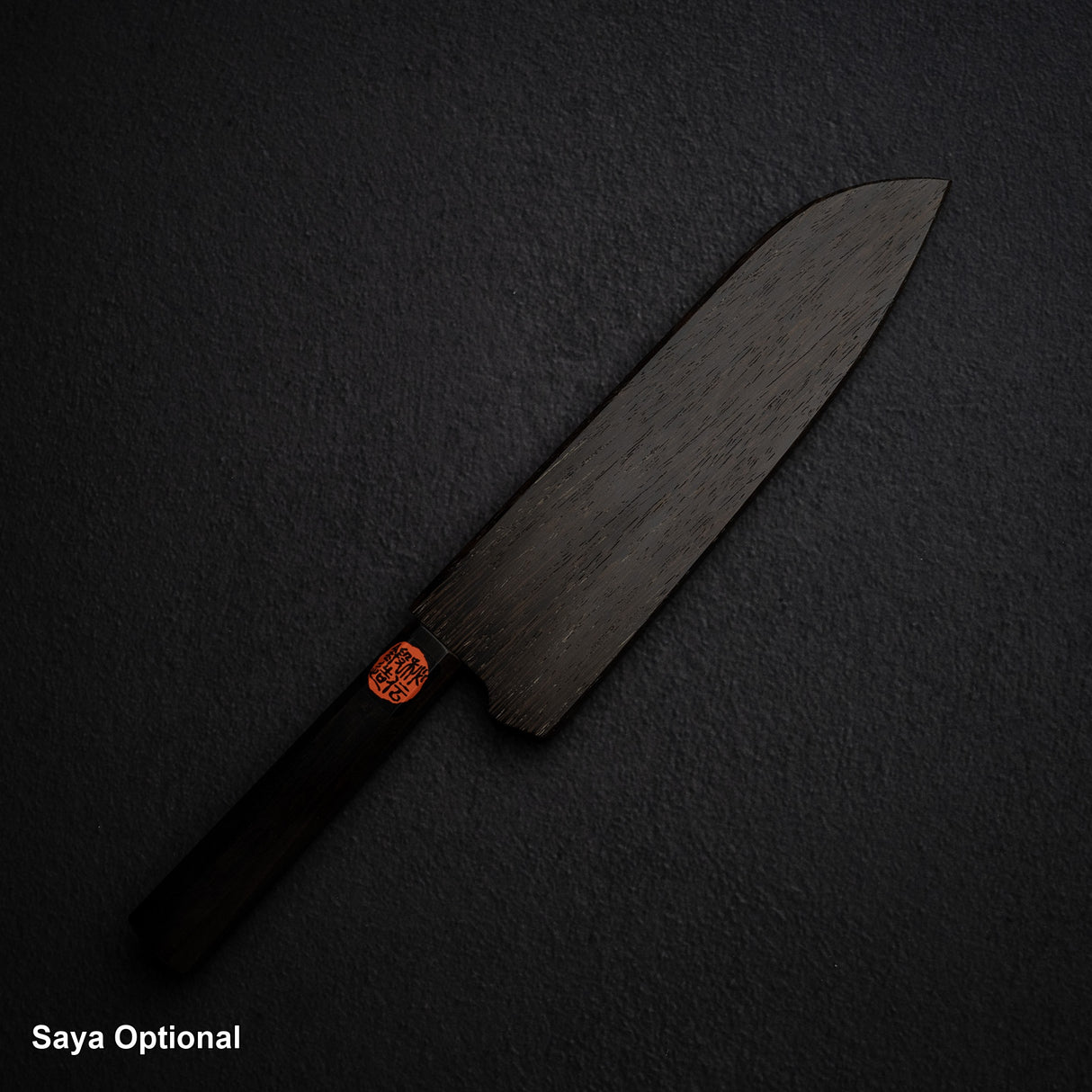 Tanaka Blue 2 Damascus Santoku 170mm Kurouchi Nashiji