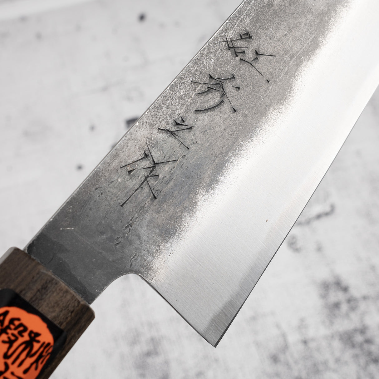 Tanaka Blue 2 Gyuto 240mm Kurouchi 黑色 Chacate