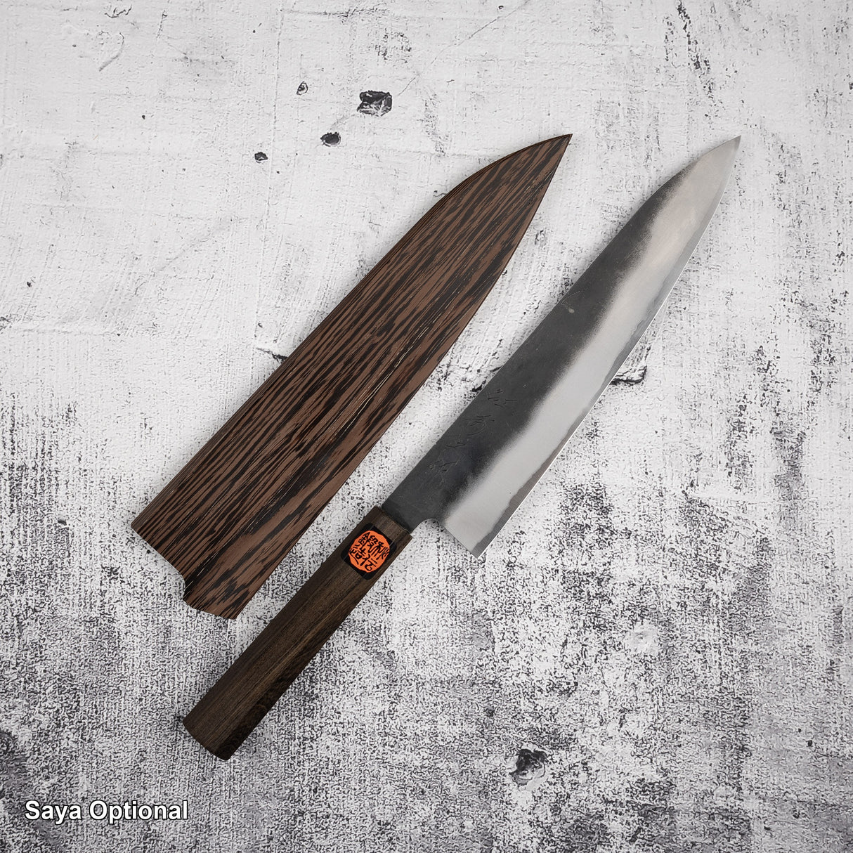 Tanaka Blue 2 Gyuto 240mm Kurouchi 黑色 Chacate