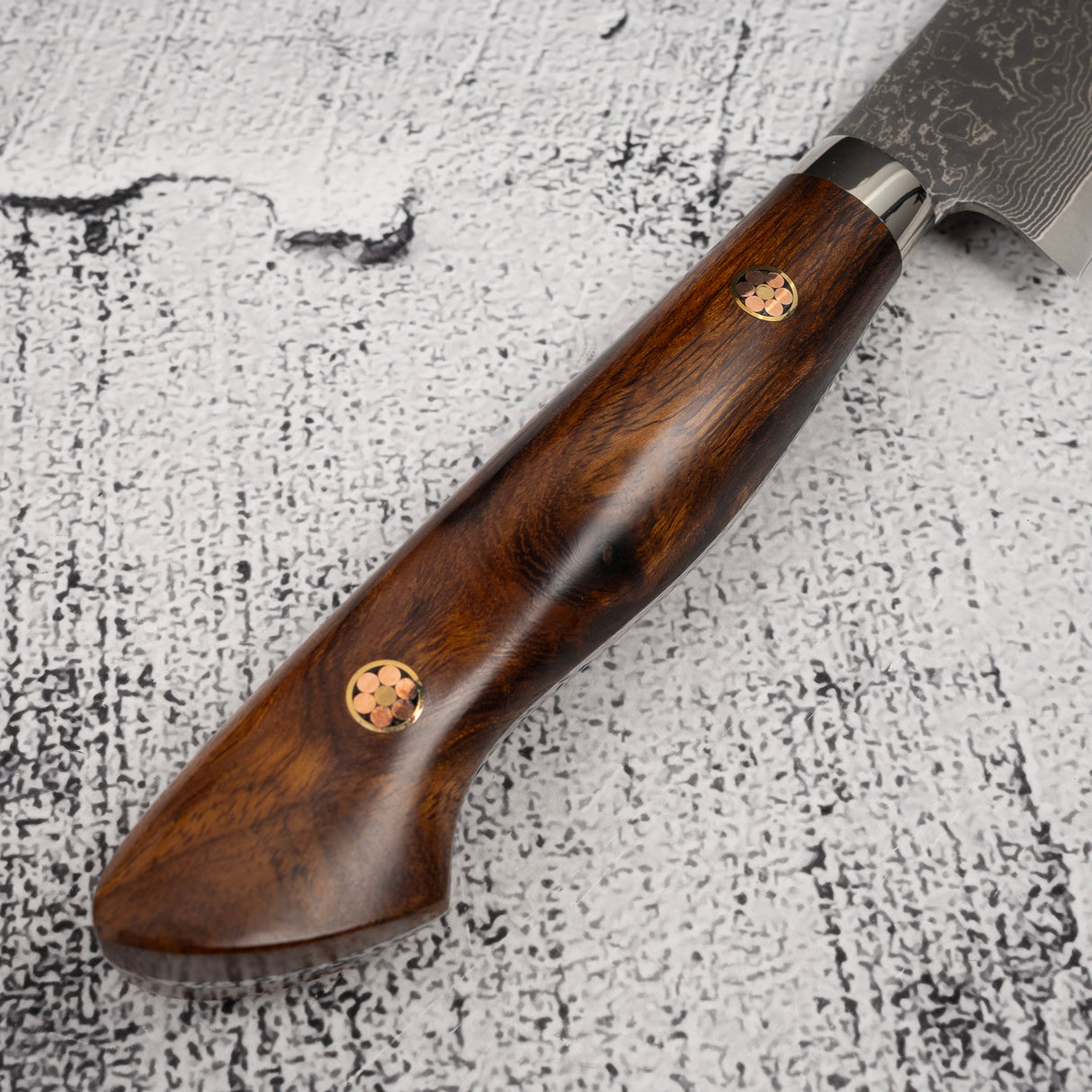 田中R2黑大馬士革鐵木小刀150mm