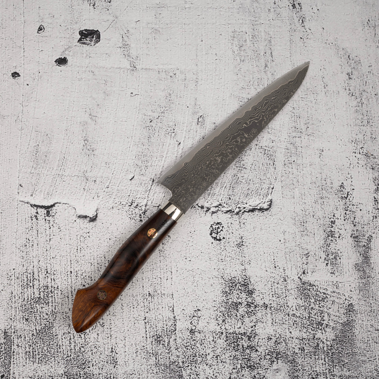 田中R2黑大馬士革鐵木小刀150mm