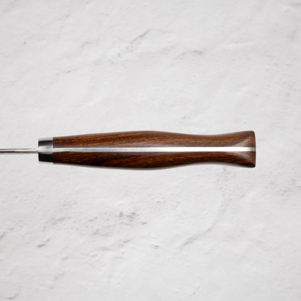 Tanaka R2 蝕刻黑色大馬士革三德刀 165 毫米鐵木手柄