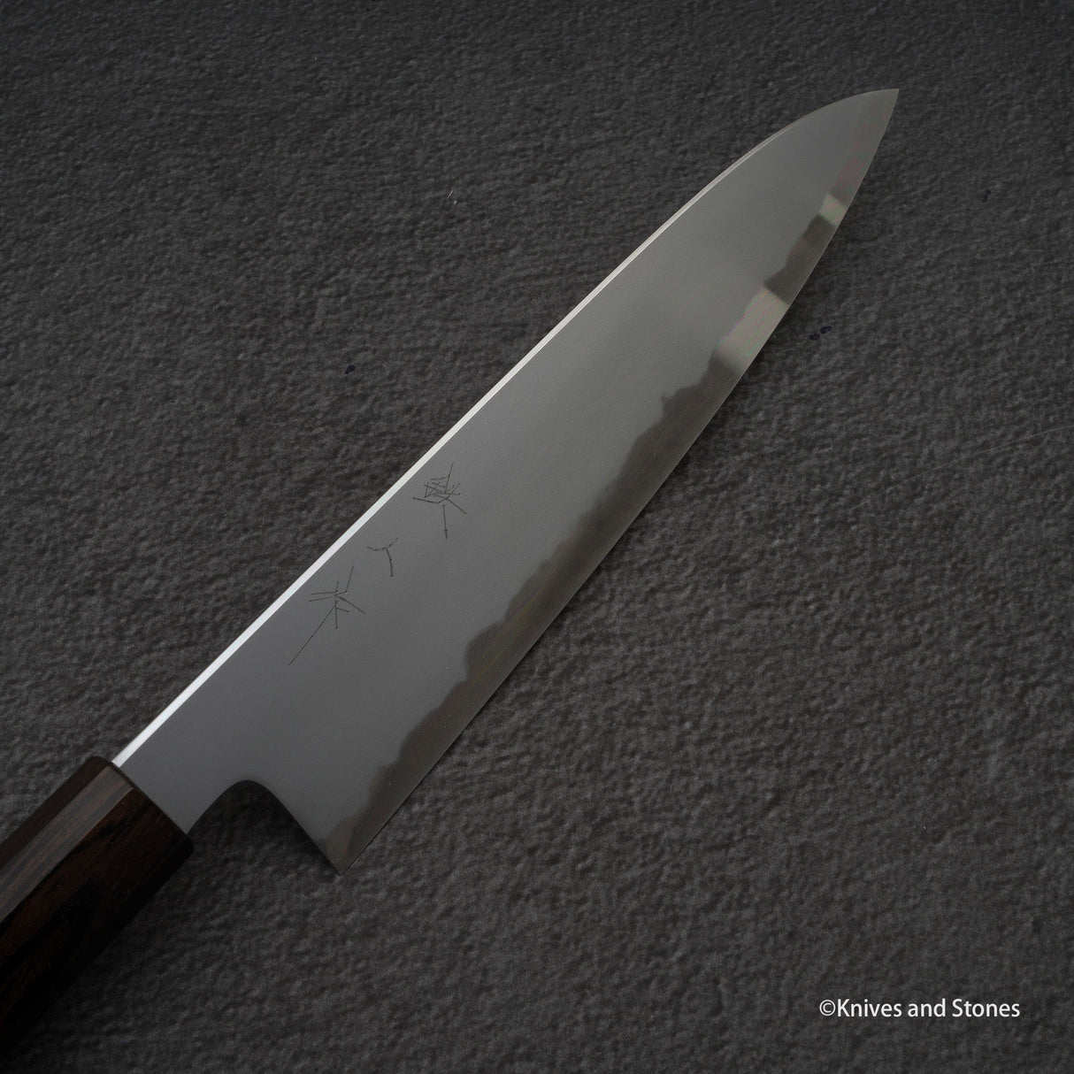 Tetsujin Blue 2 Kasumi Gyuto 210mm 烏木手柄