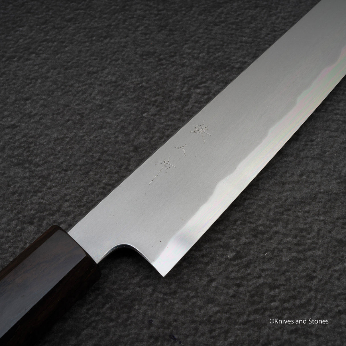 Tetsujin Blue 2 Kasumi K-tip Sujihiki 240mm 烏木手柄