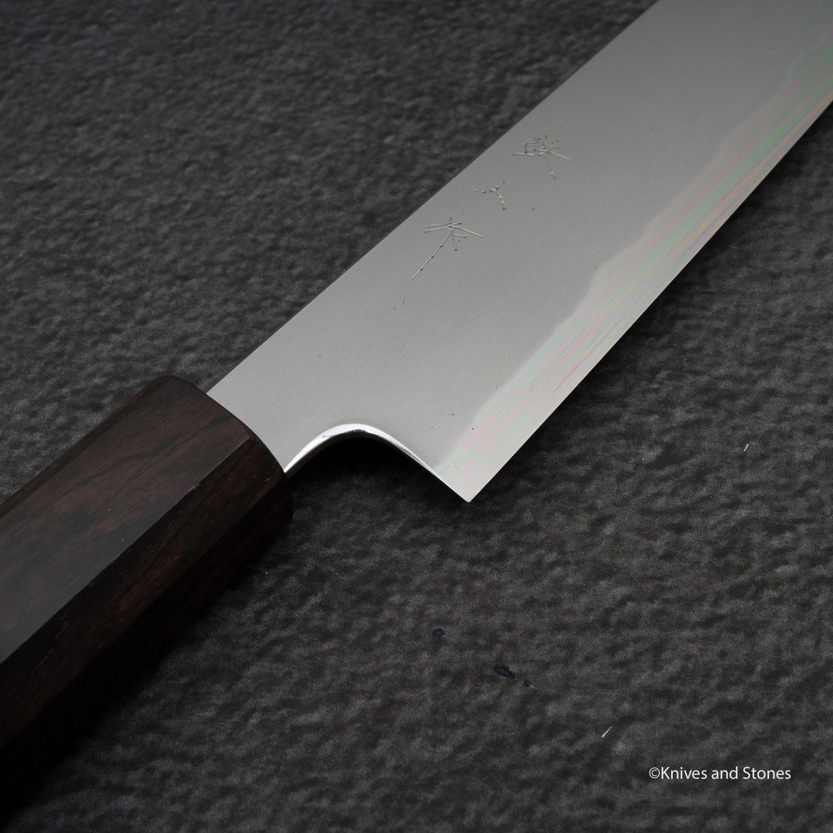 Tetsujin Blue 2 Kasumi K-tip Sujihiki 240mm 烏木手柄