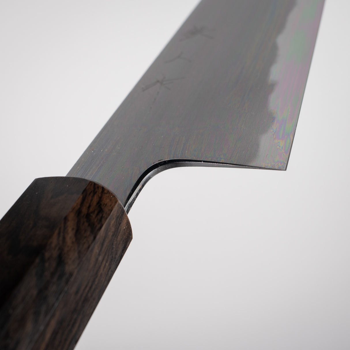 Tetsujin Blue 2 Kasumi K-tip Gyuto 210mm 烏木手柄