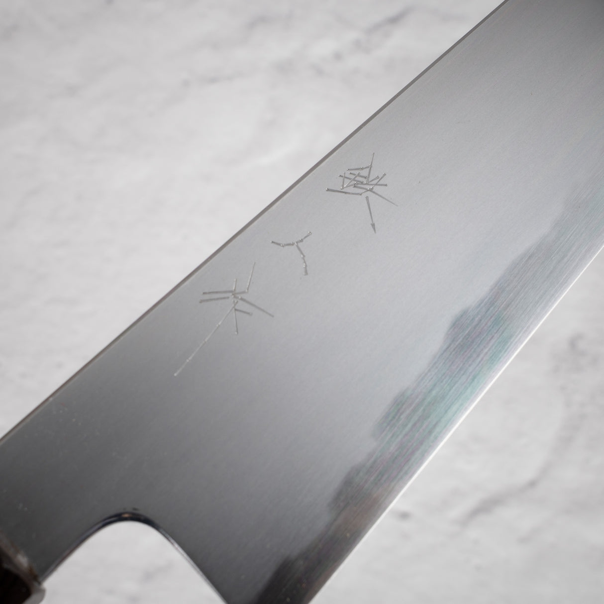 Tetsujin Blue 2 Kasumi K-tip Gyuto 210mm 烏木手柄