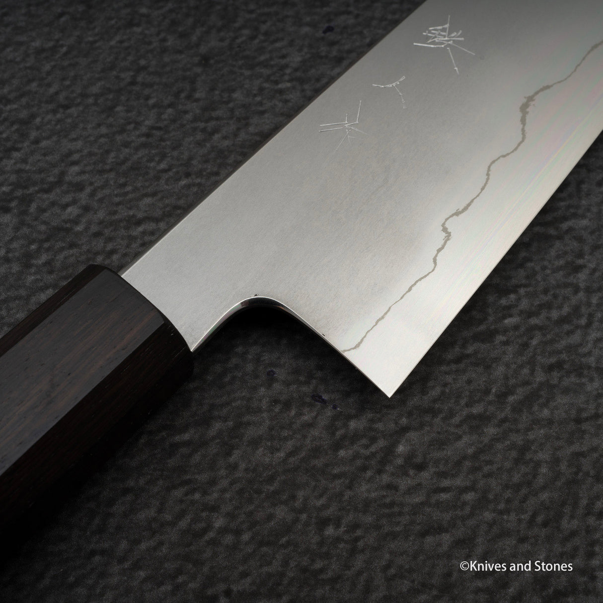 Tetsujin Ginsan Kasumi Gyuto 210mm Ebony Handle