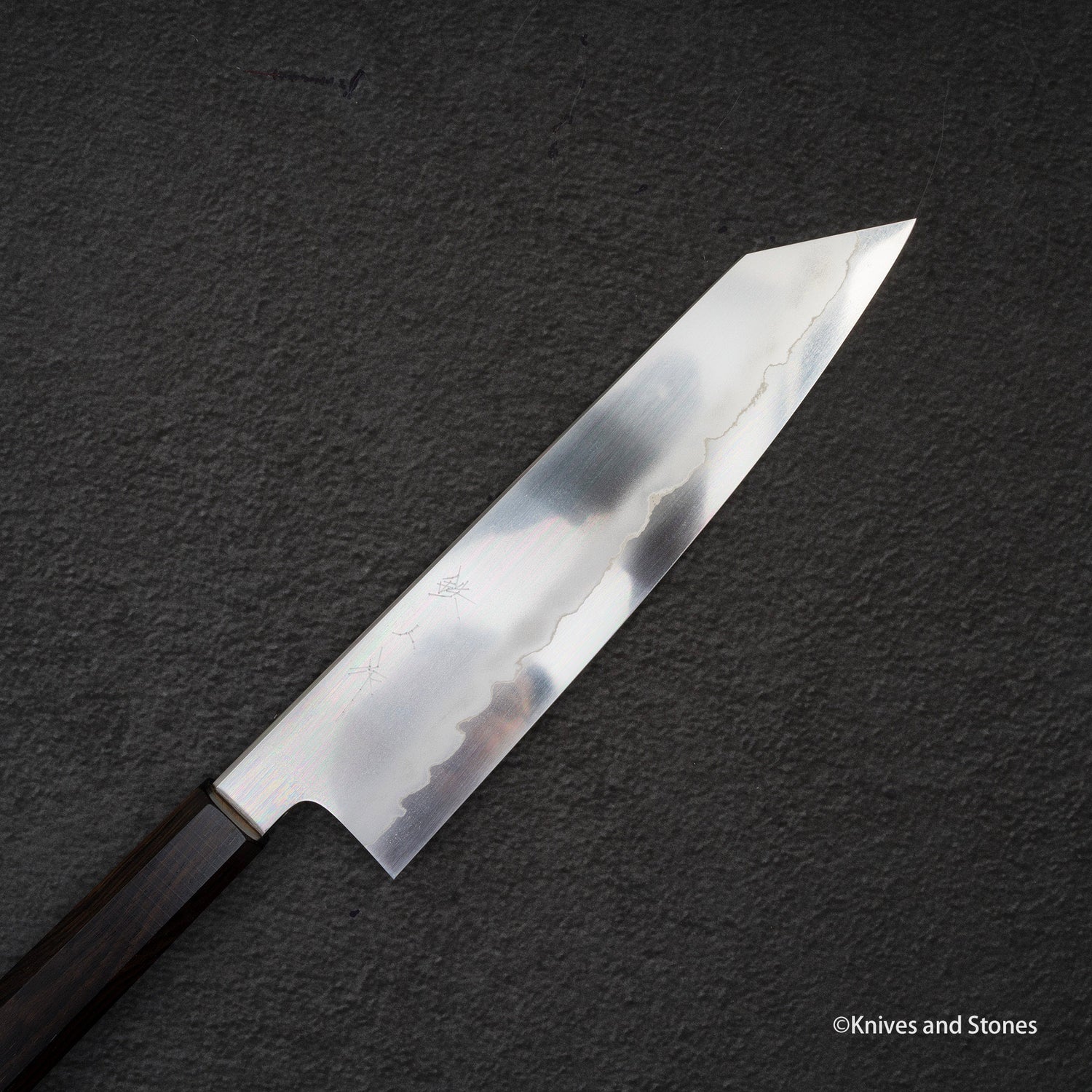 Tetsujin Ginsan Ukiba K-tip Gyuto 210mm Ebony Handle