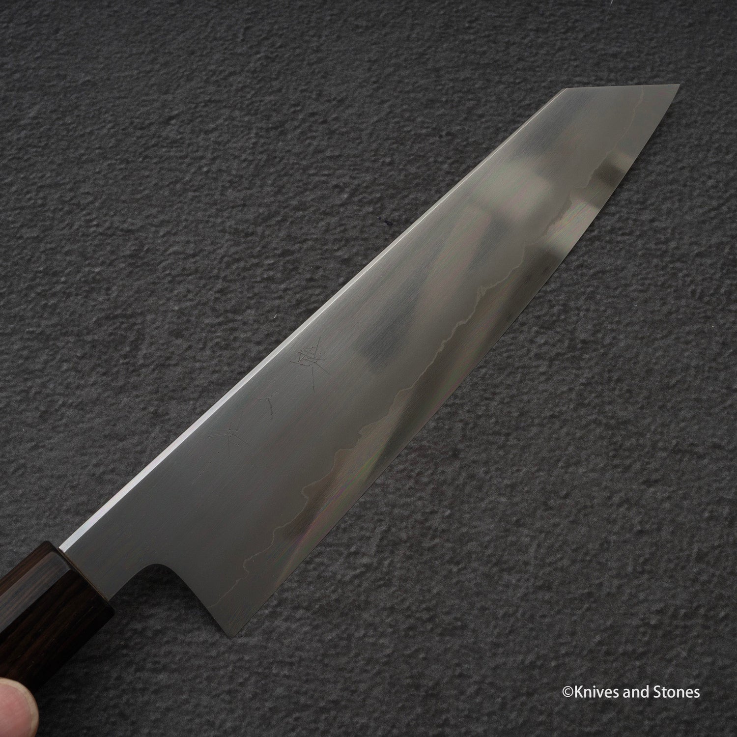 Tetsujin Ginsan Ukiba K-tip Gyuto 210mm Ebony Handle