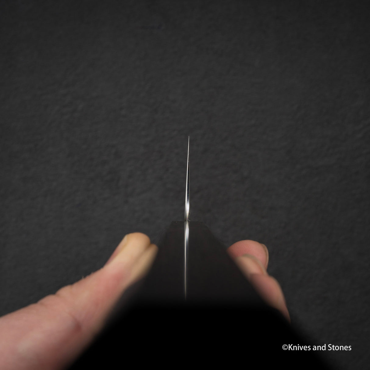 Tetsujin Ginsan Ukiba K-tip Gyuto 210mm Ebony Handle