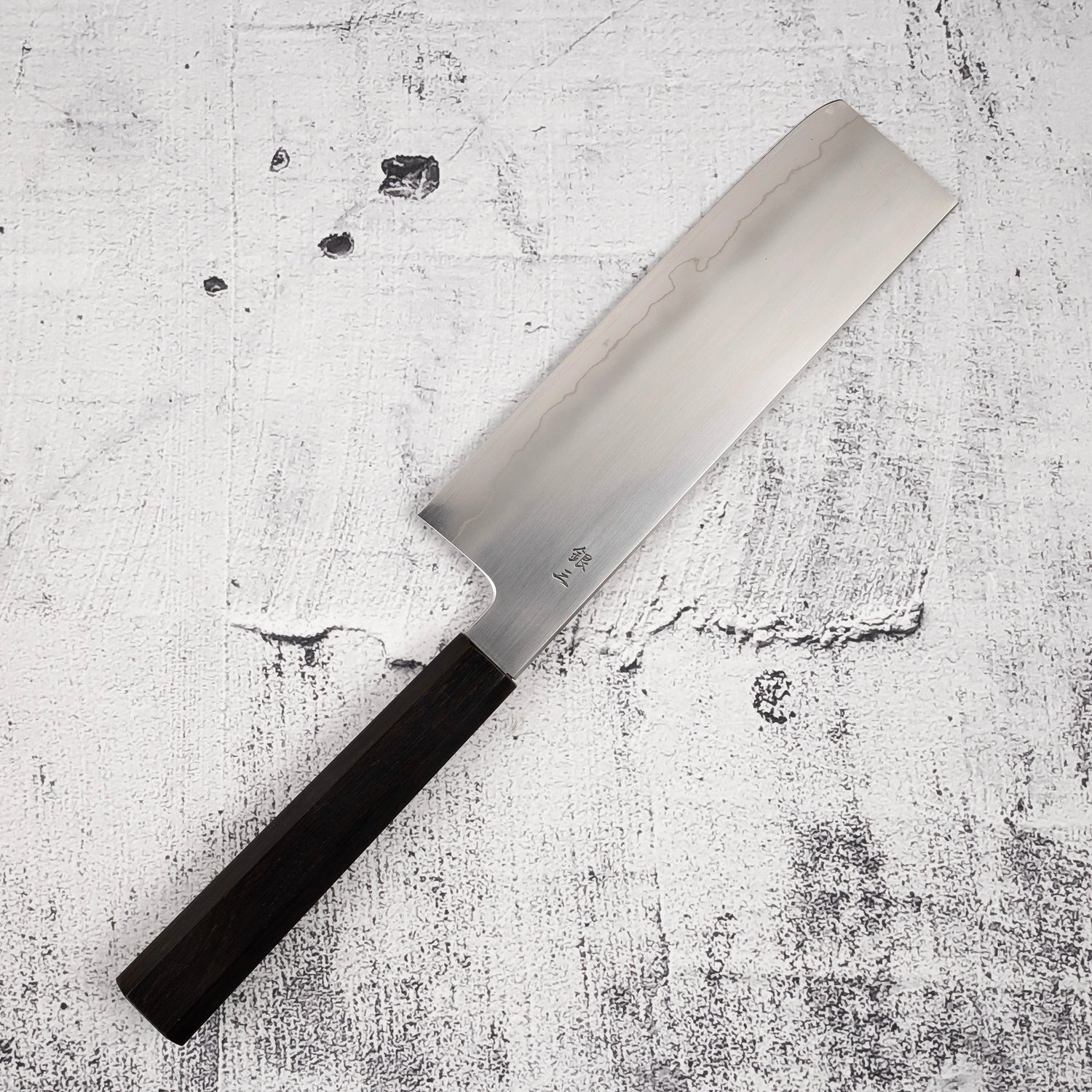 Tetsujin Ginsan Ukiba Nakiri 180mm Ebony Handle