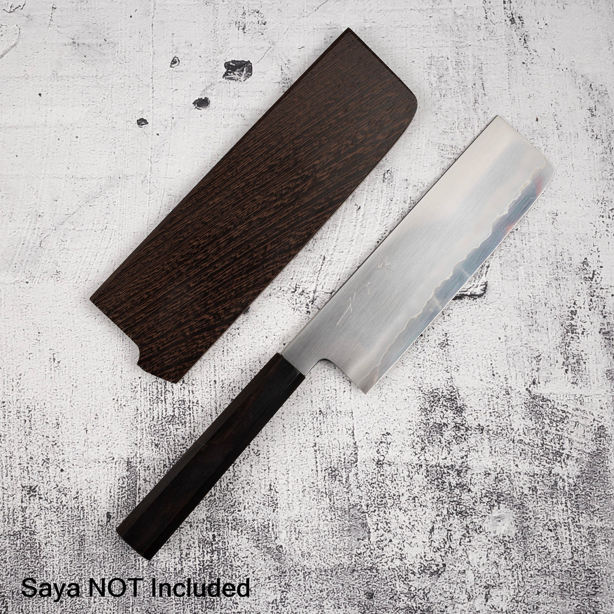 Tetsujin Ginsan Ukiba Nakiri 180mm Ebony Handle