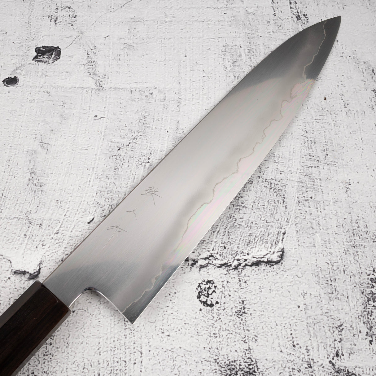 Tetsujin Ginsan Ukiba Gyuto 240mm Ebony Handle