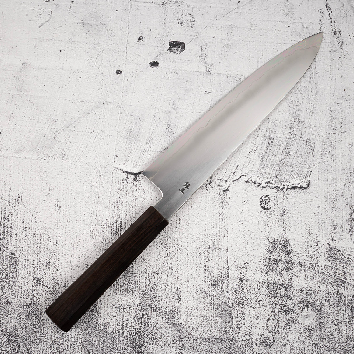 Tetsujin Ginsan Ukiba Gyuto 240mm Ebony Handle
