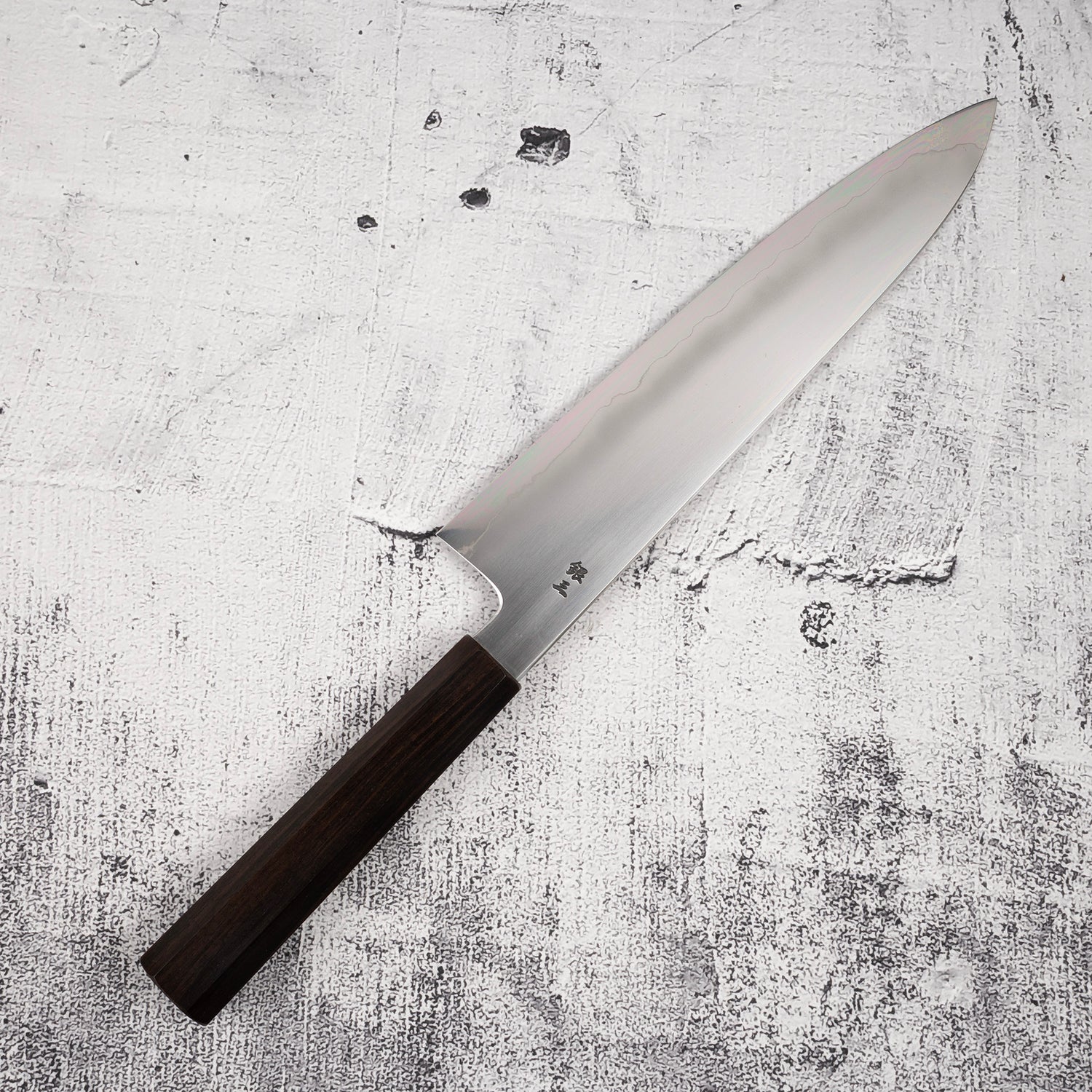 Tetsujin Ginsan Ukiba Gyuto 240mm Ebony Handle