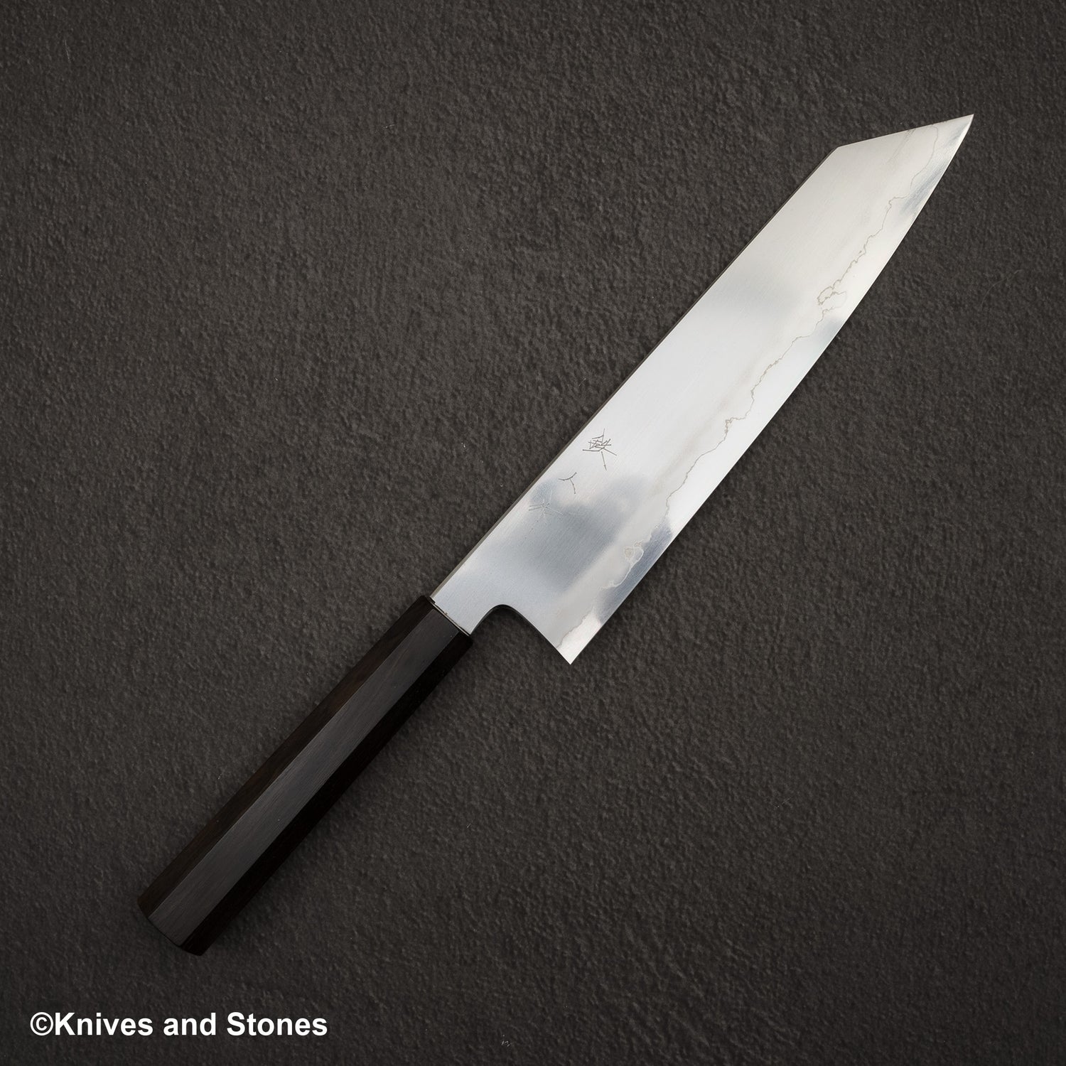 Tetsujin Ginsan Ukiba K-tip Gyuto 240mm Ebony Handle