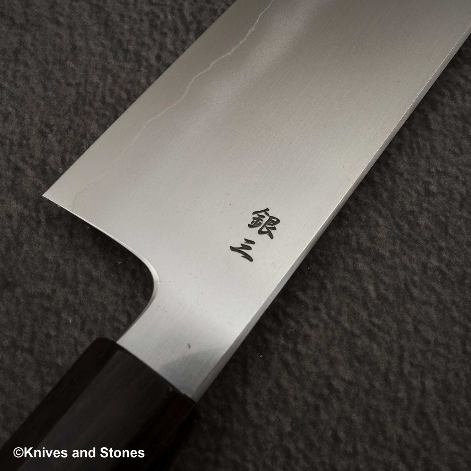 Tetsujin Ginsan Ukiba K-tip Gyuto 240mm Ebony Handle