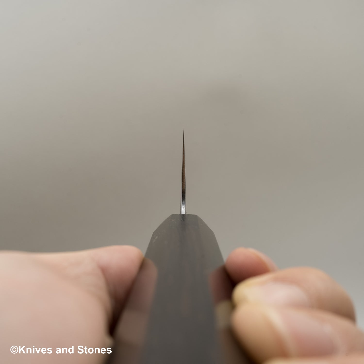 Tetsujin Ginsan Ukiba K-tip Gyuto 240mm Ebony Handle