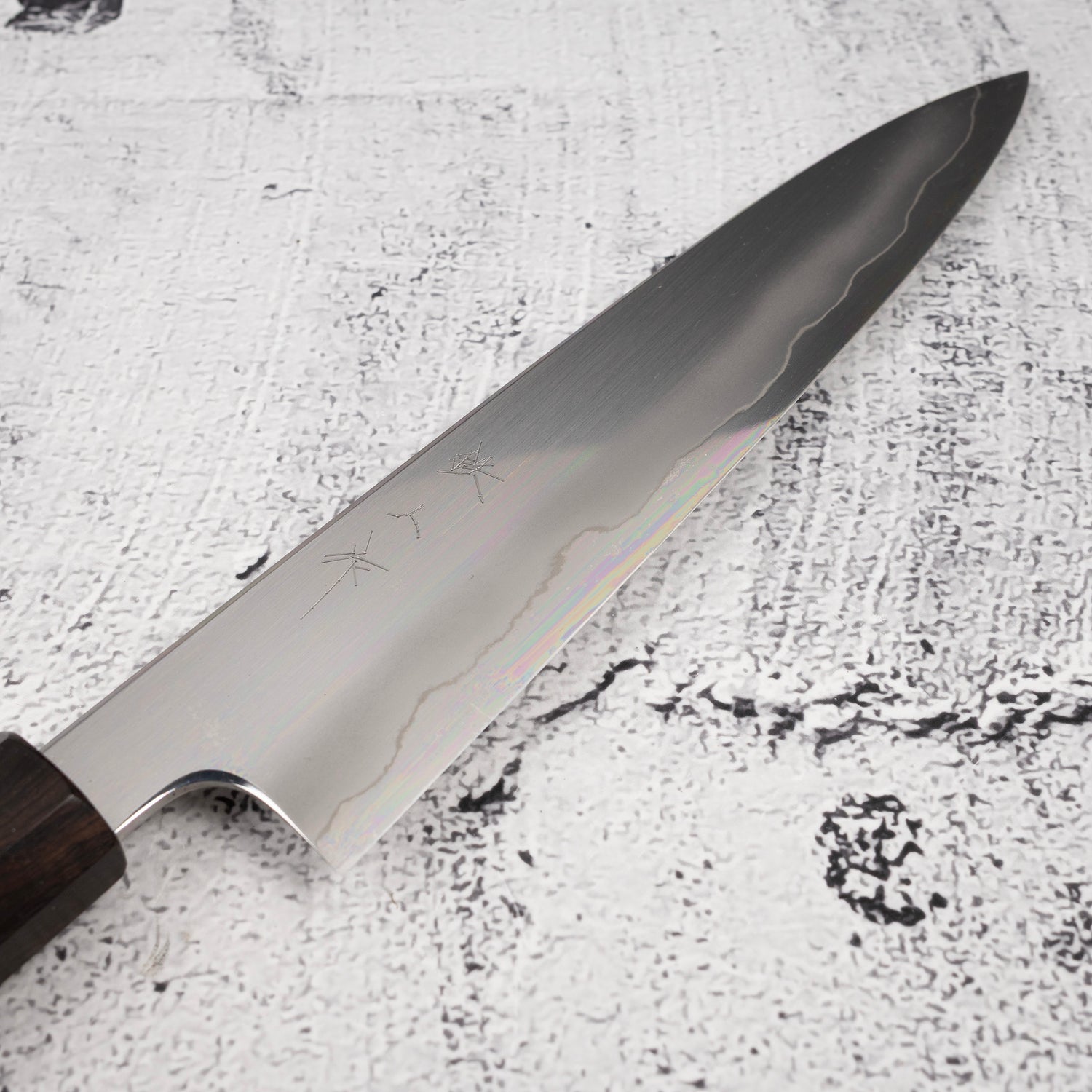 Tetsujin Ginsan Ukiba Petty 165mm Ebony Handle