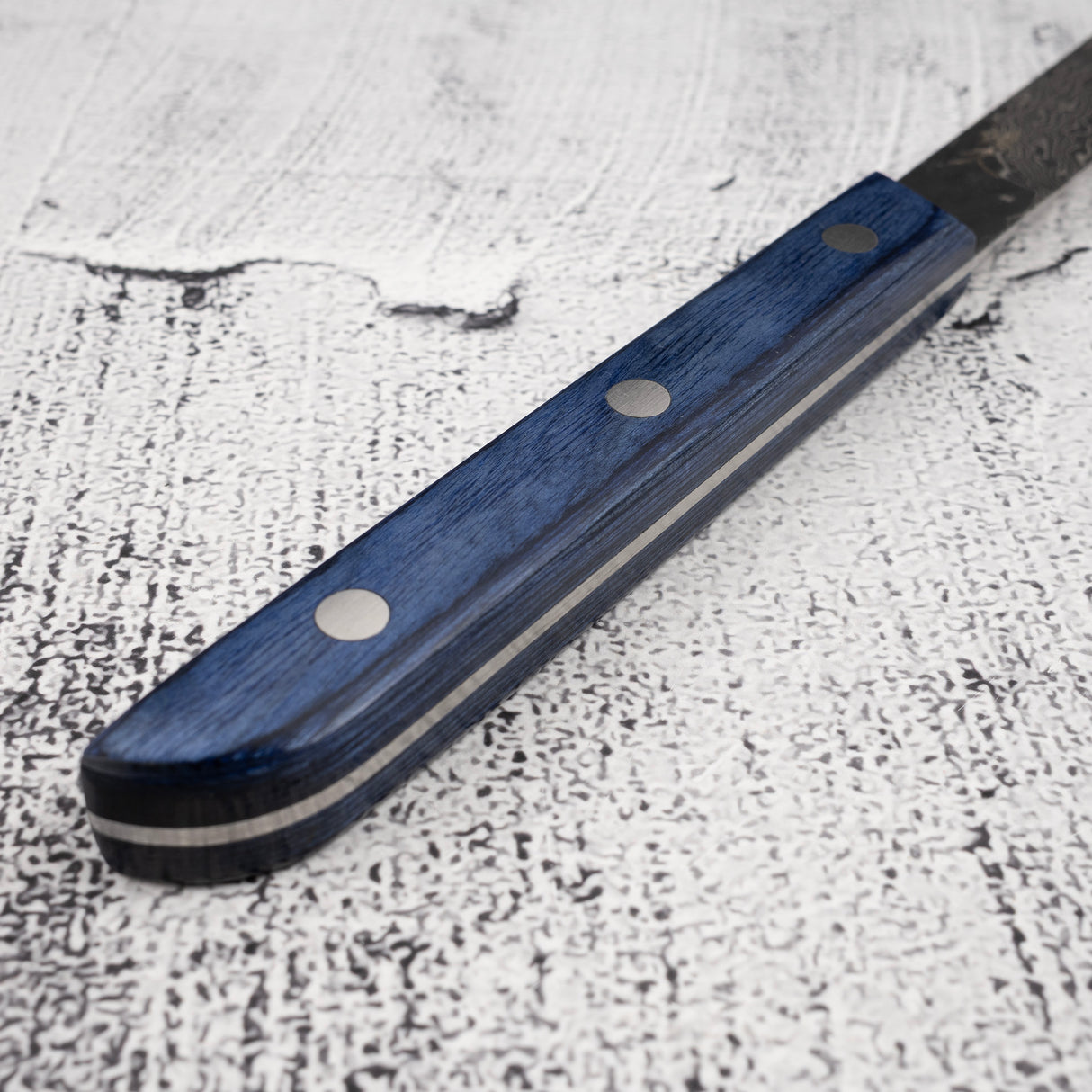 Tsunehisa AUS10 大馬士革牛排刀 藍色款