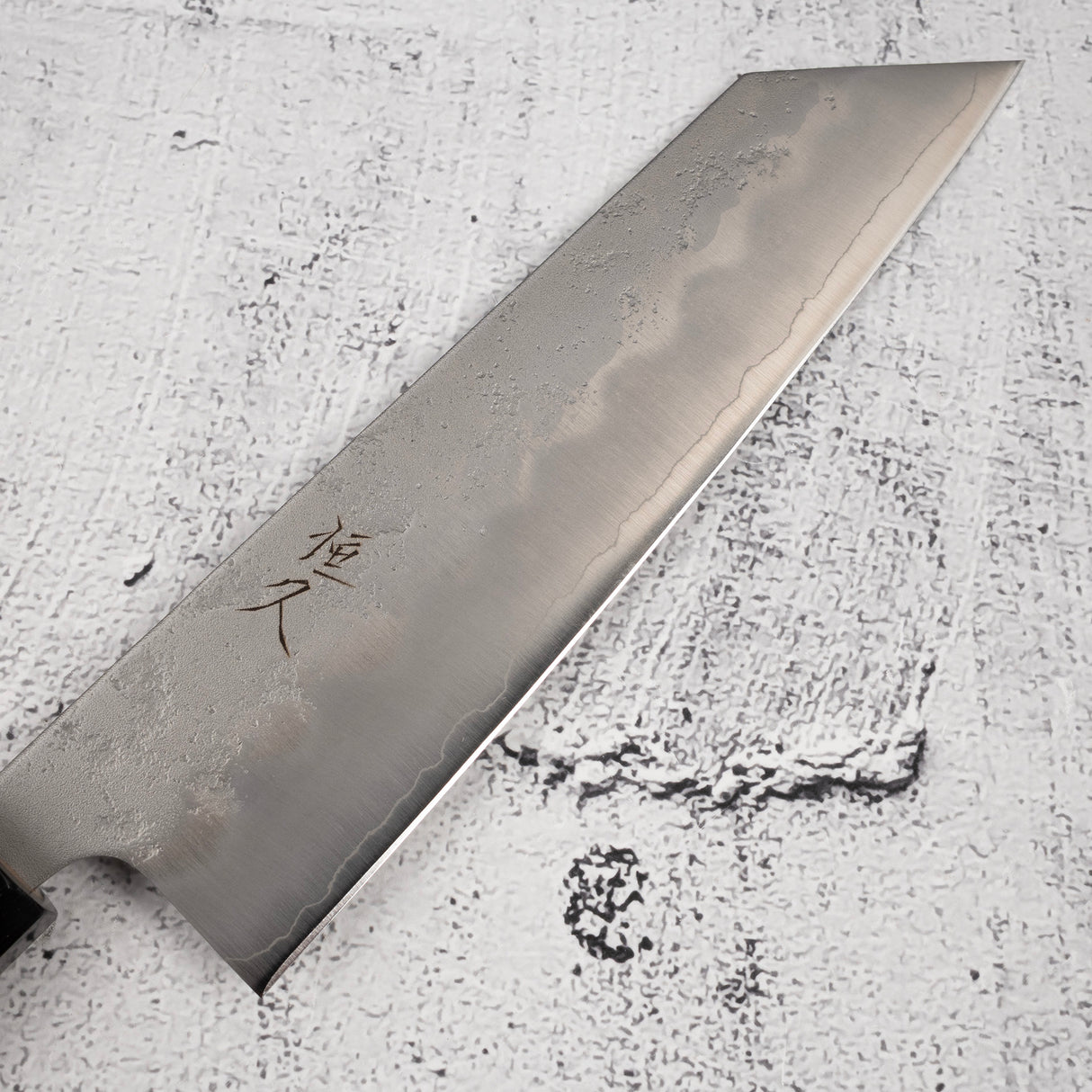 Tsunehisa Ginsan Nashiji Bunka 180mm Ebony Handle