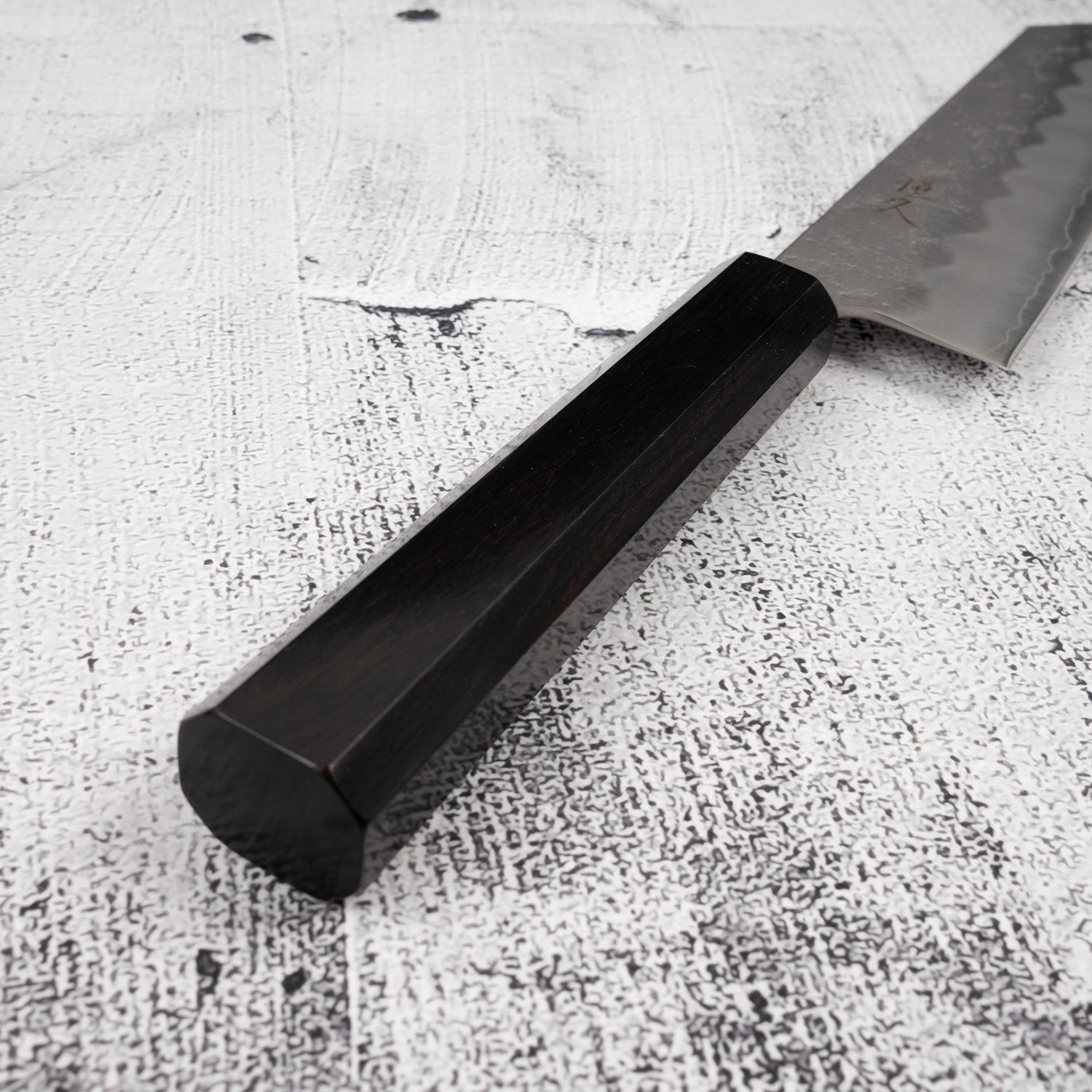 Tsunehisa Ginsan Nashiji Bunka 180mm Ebony Handle
