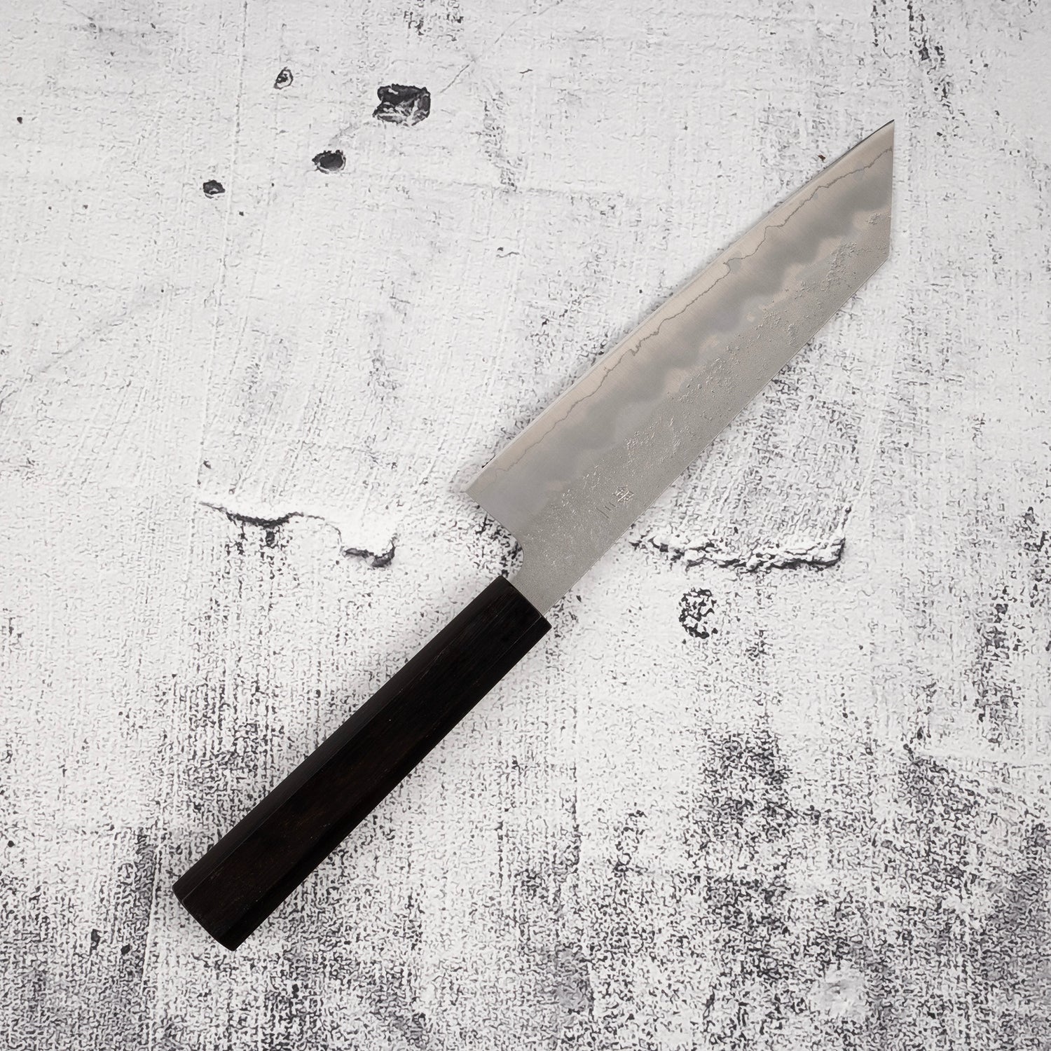 Tsunehisa Ginsan Nashiji Bunka 180mm Ebony Handle