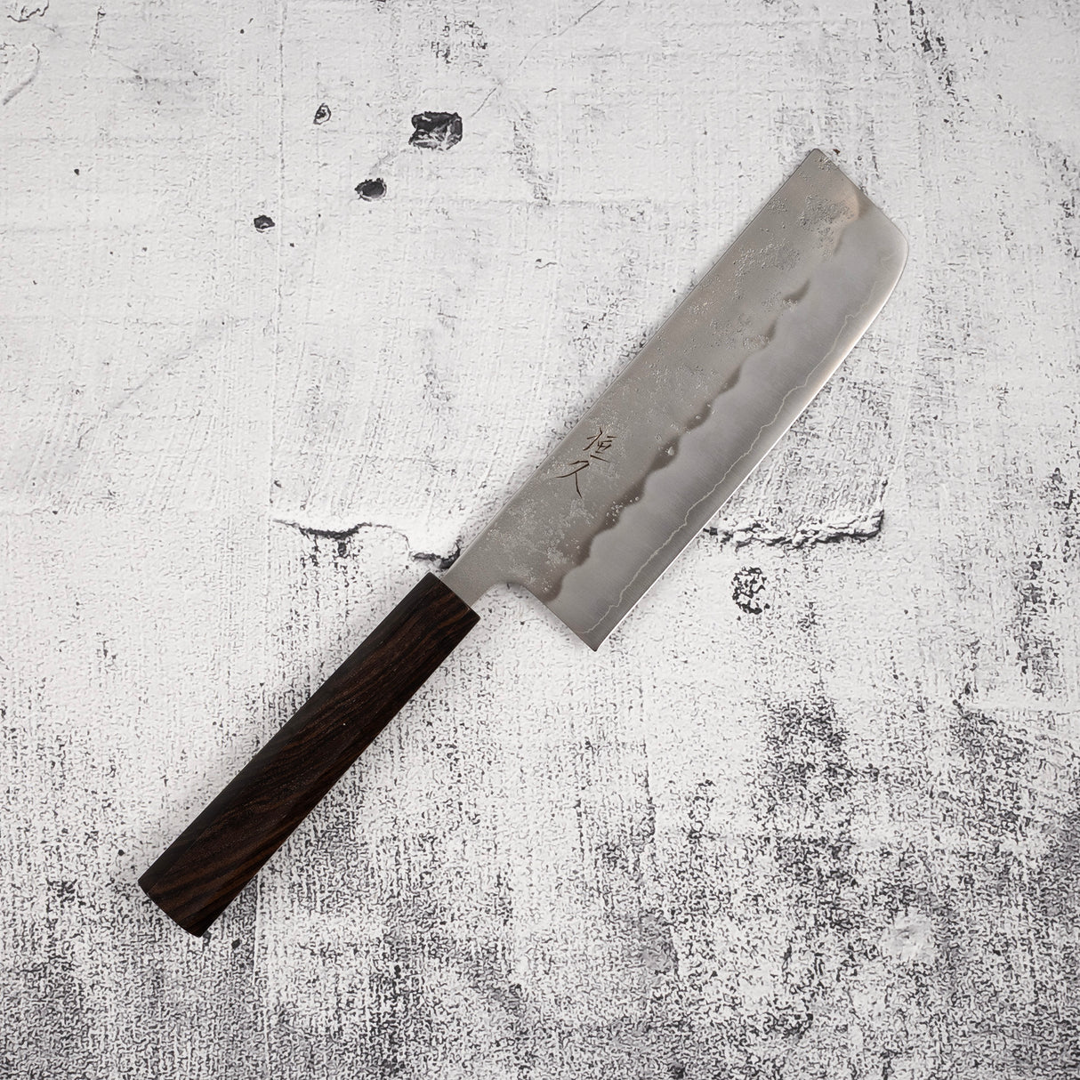 Tsunehisa Ginsan Nashiji Nakiri 165mm Ebony Handle