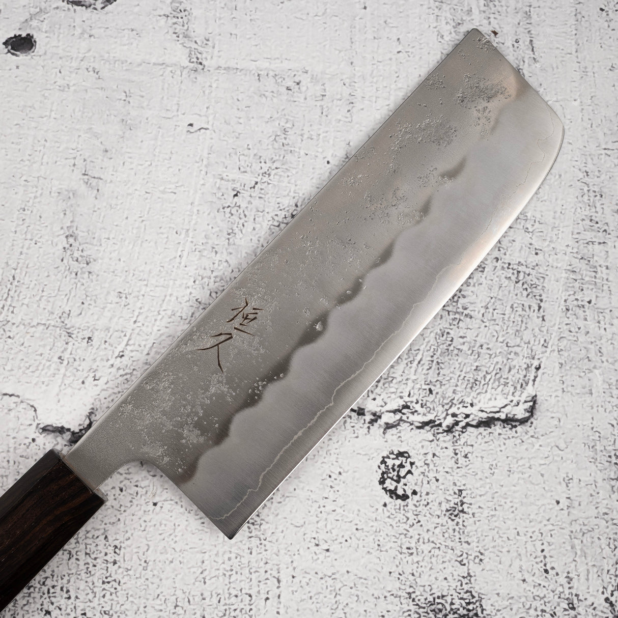 Tsunehisa Ginsan Nashiji Nakiri 165mm Ebony Handle