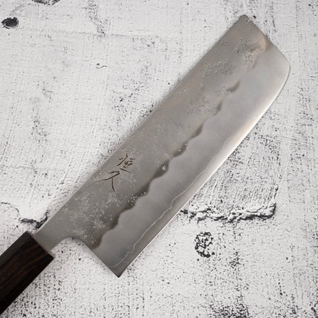 Tsunehisa Ginsan Nashiji Nakiri 165mm Ebony Handle