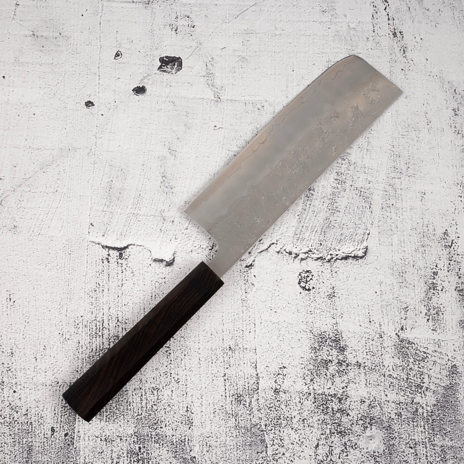 Tsunehisa Ginsan Nashiji Nakiri 165mm Ebony Handle