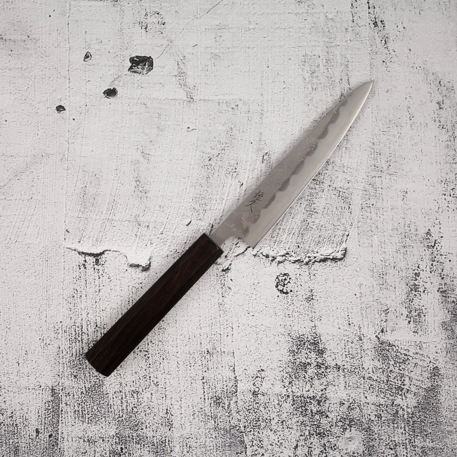 Tsunehisa Ginsan Nashiji Petty 135mm Ebony Handle