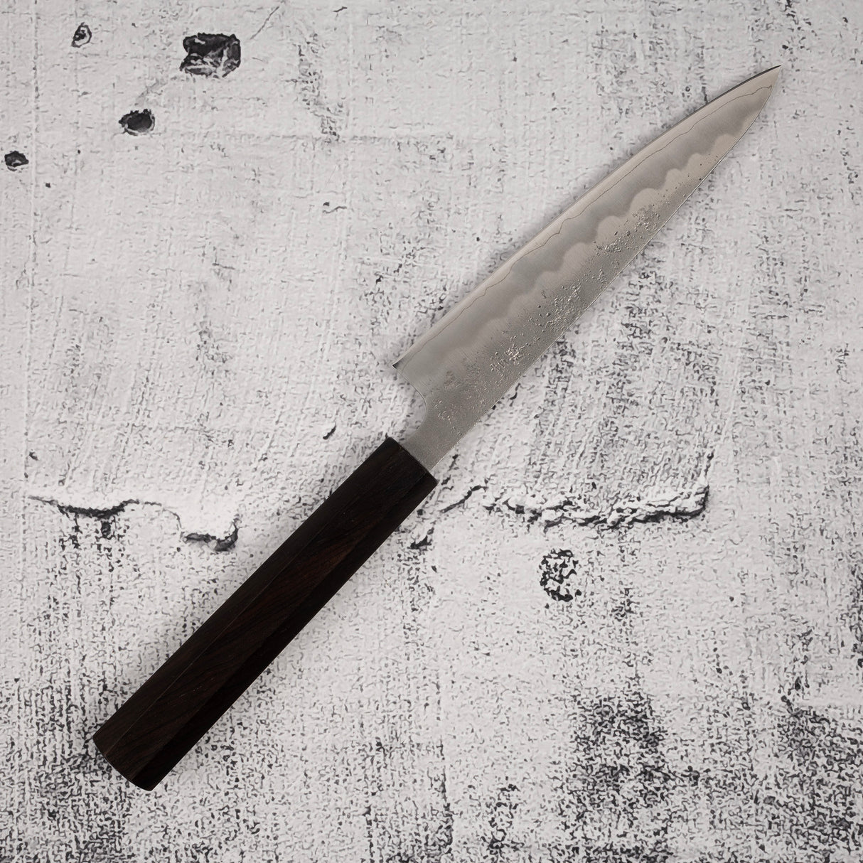 Tsunehisa Ginsan Nashiji Petty 135mm Ebony Handle