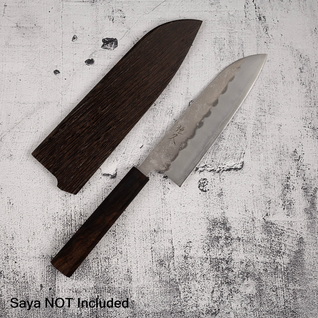 Tsunehisa Ginsan Nashiji Santoku 165mm Ebony Handle