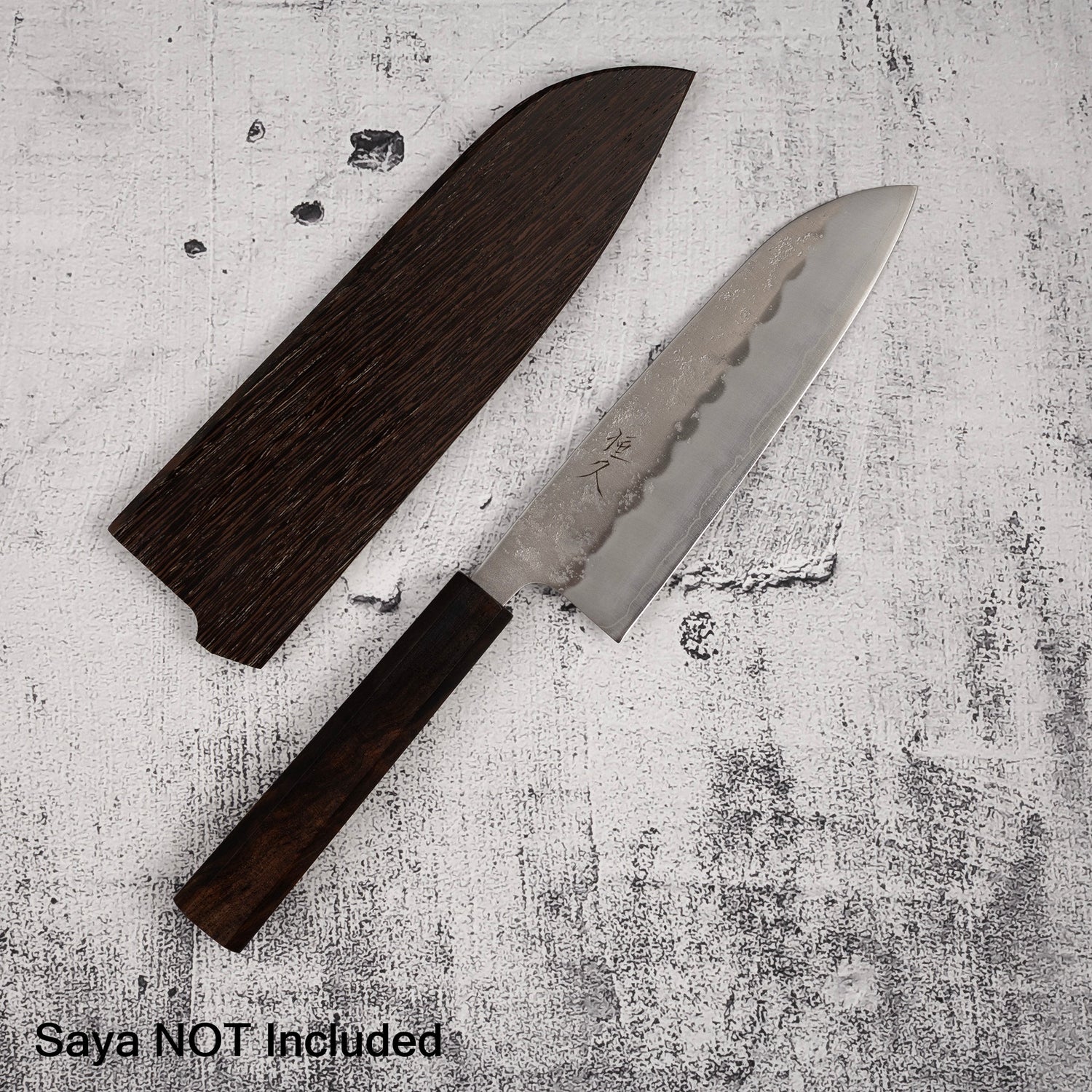 Tsunehisa Ginsan Nashiji Santoku 165mm Ebony Handle