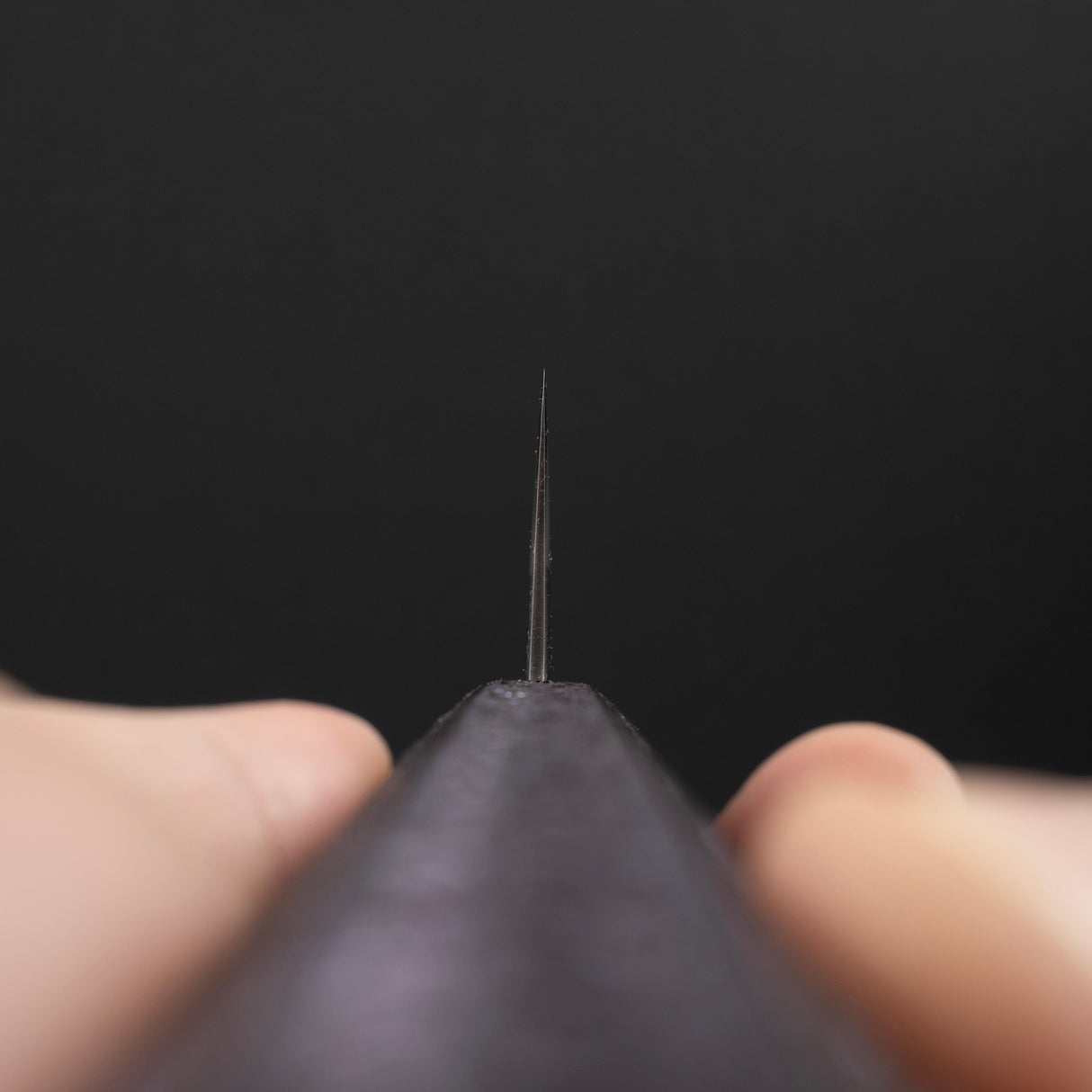 恒久白一不鏽鋼夾層霞牛刀 240mm 紫色手柄